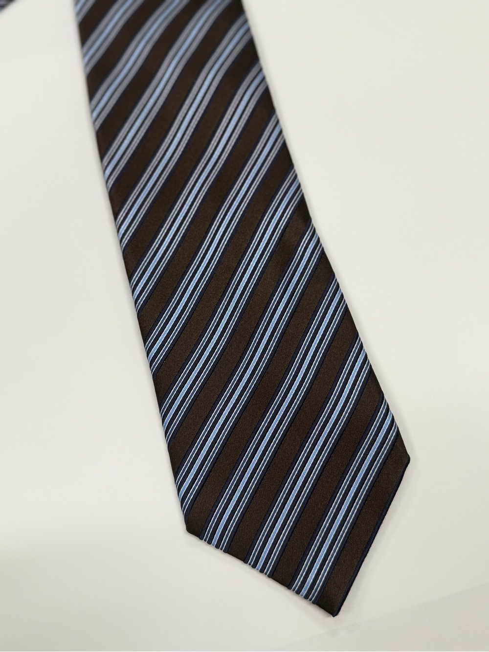 Ermenegildo Zegna Striped XL (Extra Long) Silk Tie